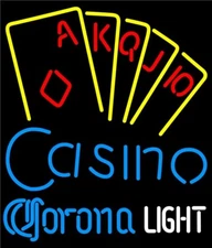 10" Vivid LED Casino Poker Game Room Light Neon Sign Lamp Decor Man Cave LJ