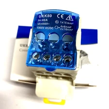 80A DIN Rail Power Junction Distribution Terminal Block FAST SHIP FROM OHIO