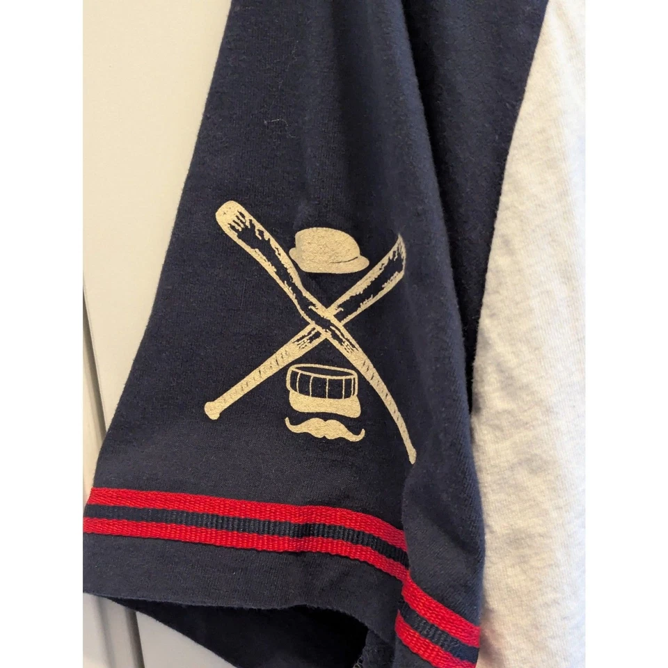 Camiseta del Salón de la Fama del Béisbol Nacional Abbott & Costello Quién está en la primera talla L Foto 4 de 4