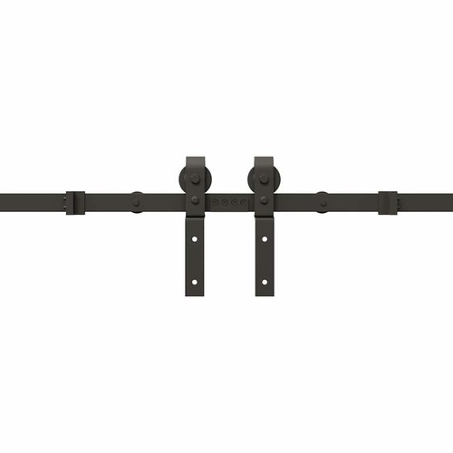 Schiebetürbeschlag-Set 366 cm Stahl Schwarz - Bild 11 von 11
