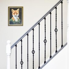 Deluxe Set of 2 "Enfield" Stair Spindles - Pattern 5 With or Without Brackets