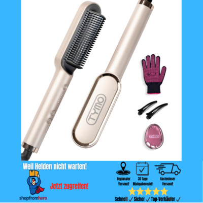 Ceramic Straightening Brush | 25s Heizung | 5 Temp Einstellungen