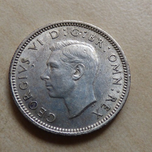 George VI Sixpence 6D Silber/ Cupro-Nickel Münzen Wählen Sie Ihr Datum 1937-1952 - Bild 145 von 273