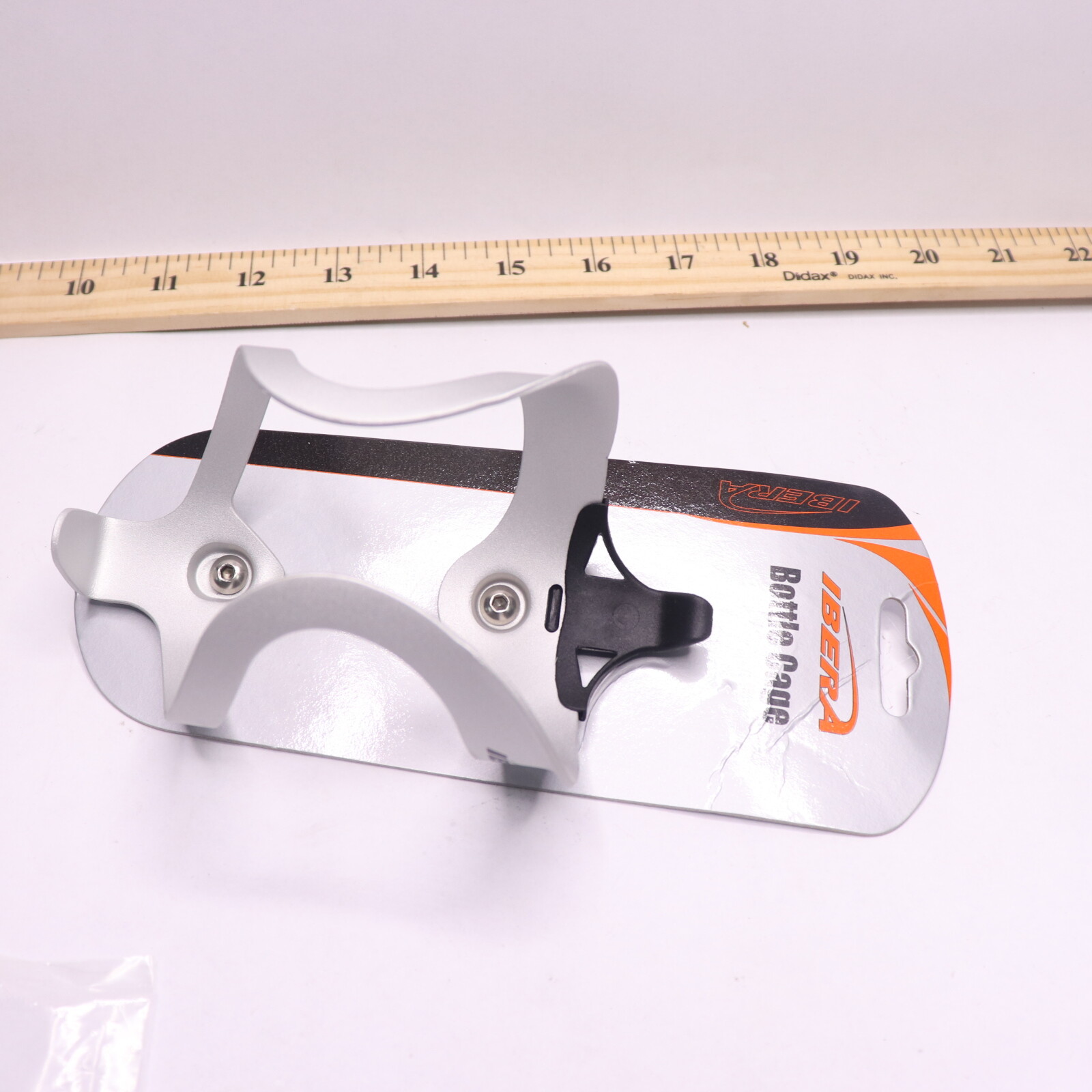 Ibera Bicycle Lightweight Water Bottle Cage Aluminum Silver IBBC5SL