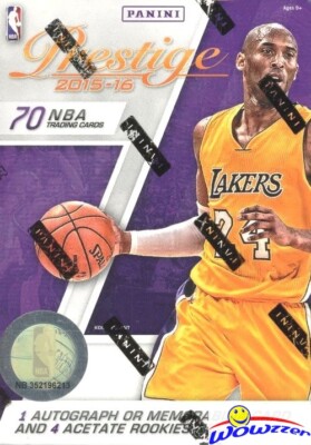 2015/16 Panini Prestige Basketball Factory Sealed Blaster Box-AUTO/MEM+4 ACETATE