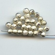 144 VINTAGE GOLD ACRYLIC TEXTURED 4mm. ROUND BEADS 831