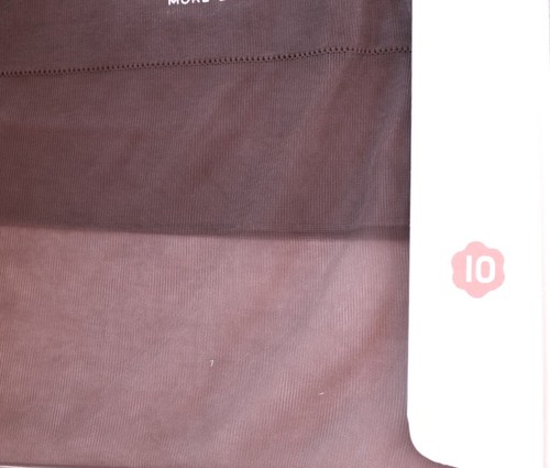 VTG Nylon Stockings Cuban La France #100 Seamed Hosiery French Coffee Sz10 NIB - Picture 7 of 10