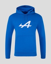 Alpine F1 Official Core Essentials Logo Hooded Sweatshirt Hoody Blue