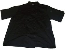 Chef's Code Black Unisex Classic Shirt Size S CC105 Culinary Kitchen Uniform