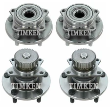 Front and Rear Wheel Bearing & Hub Assy Kit Timken For Dodge Avenger FWD 95-00