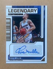 2023-24 Panini Contenders Chris Mullin Auto #17/25 Jersey Number 1/1