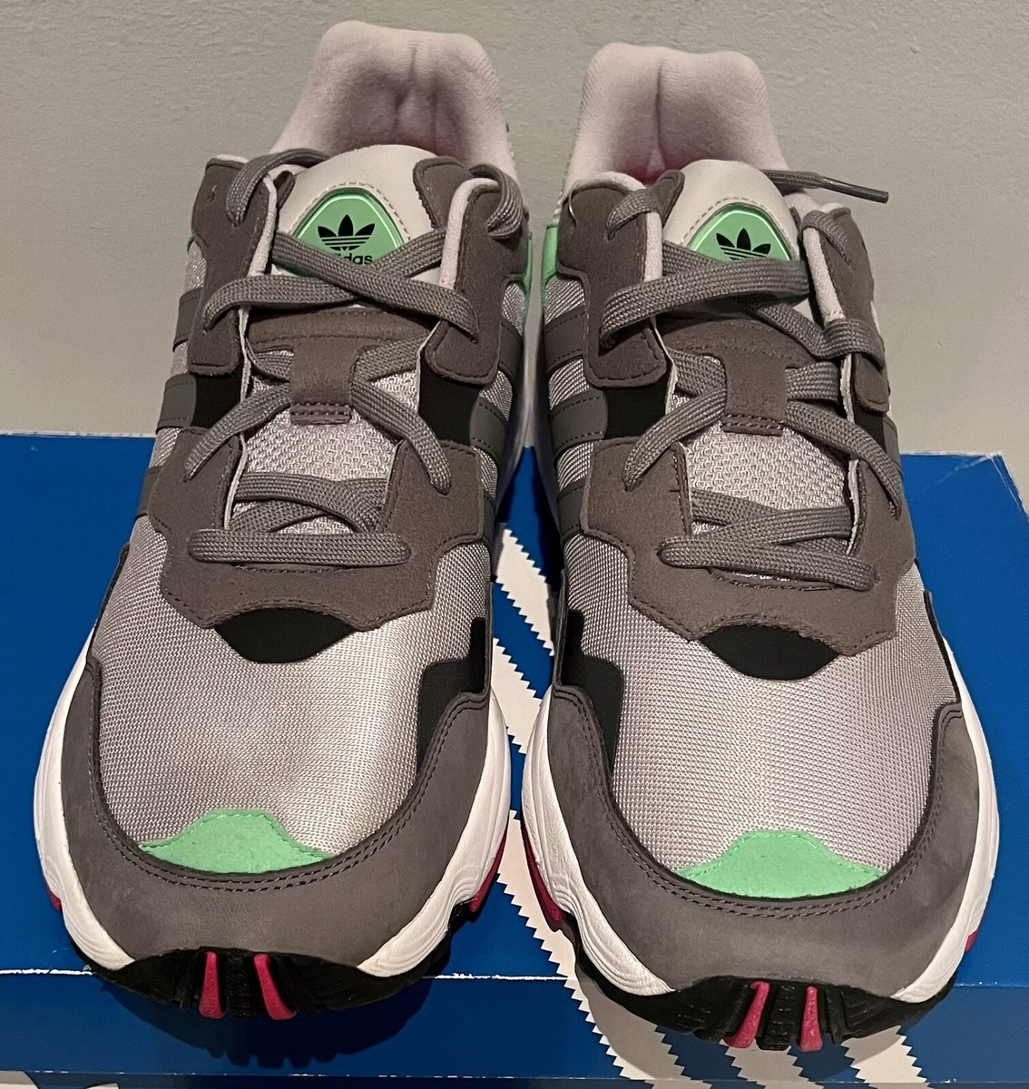 Authentic Adidas Yung 96 Sneakers 12 Grey Shock Pink