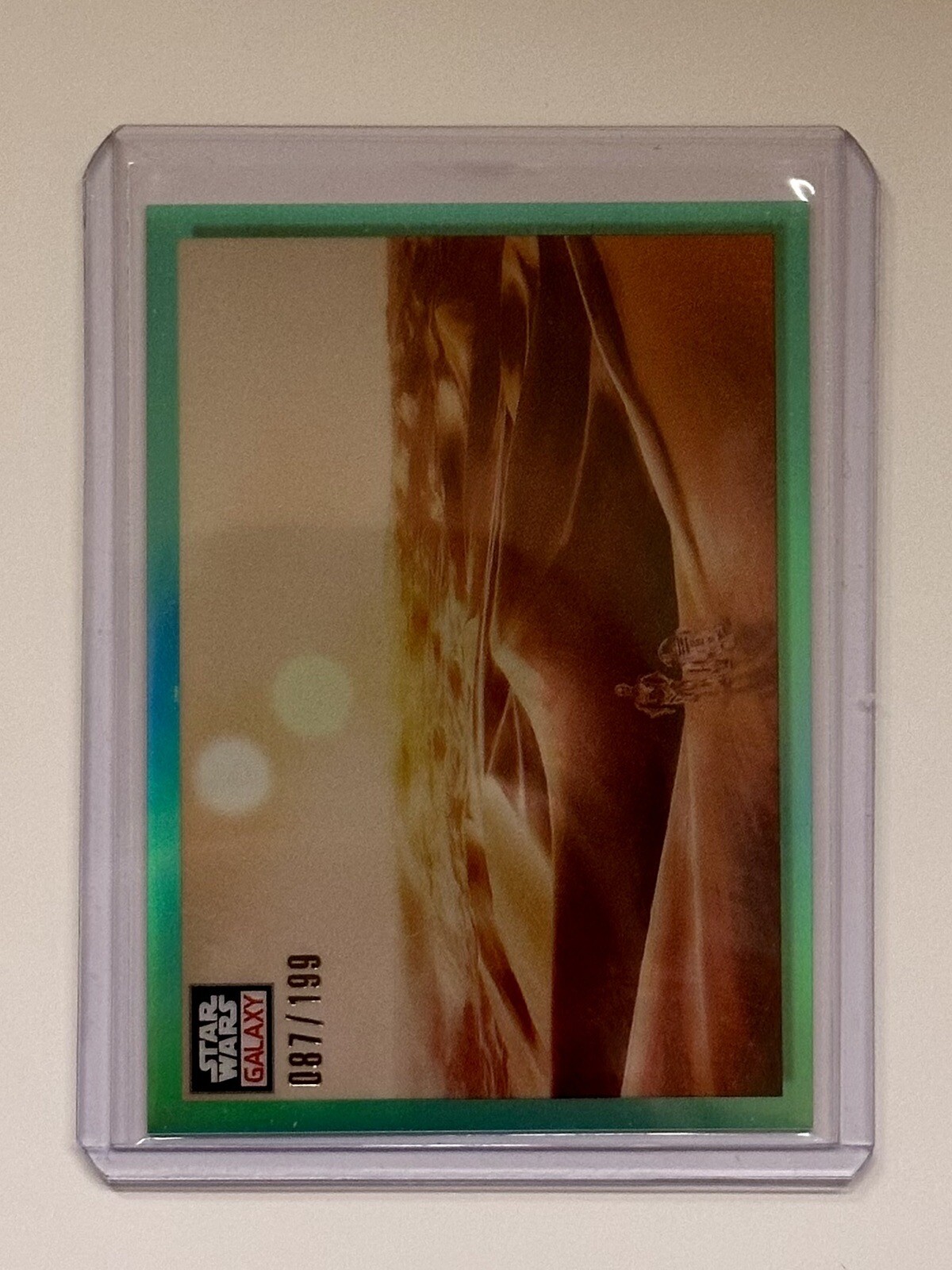 2023 Topps Star Wars Galaxy Chrome TATOOINE SUNSET #91 Aqua Refractor /199