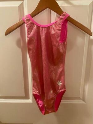 Snowflake Designs Pink Glitter leotard - Adult X-Small