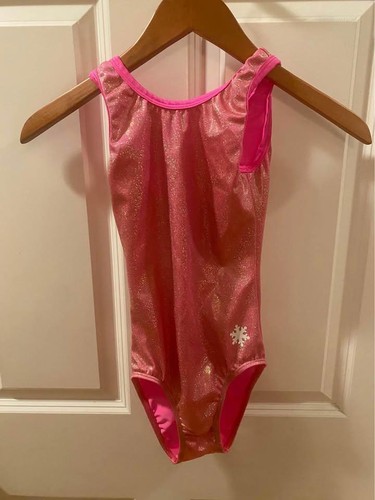 Snowflake Designs Pink Glitter leotard - Adult X-Small