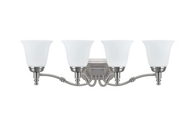Aspen Creative 62023-2, Four-Light Metal Bathroom Vanity Wall Light Fixture, ...