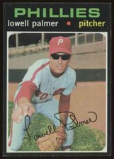 1971 Topps Lowell Palmer #554 Philadelphia Phillies NM Near Mint