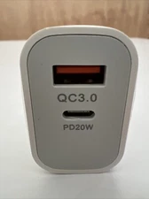 ROKS 40W PD USB C Wall Charger Fast Quick Charge QC 3.0 Power Adapter Dual Ports
