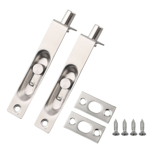 Verriegelungsbolzen aus Edelstahl 2er Pack 4 Zoll lang für versteckten Schutz - Bild 4 von 12