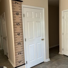 Hanging Canvas Growth Chart 1-7 Feet Long Mim...