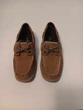 Boys Sperry Top Sider Leather Deck Boat Shoes size 3 M