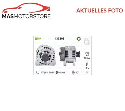 LICHTMASCHINE GENERATOR VALEO 437208 A NEU OE QUALITÄT