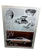 Vintage 1976 Toyota Celica GT Liftback Print Ad Classic Sports Car