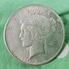 UNITED STATES 1925 SILVER LIBERTY PEACE DOLLAR CIRCULATED NO MINT MARK COIN