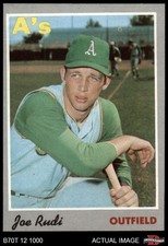 1970 Topps #102 Joe Rudi Athletics 4 - VG/EX
