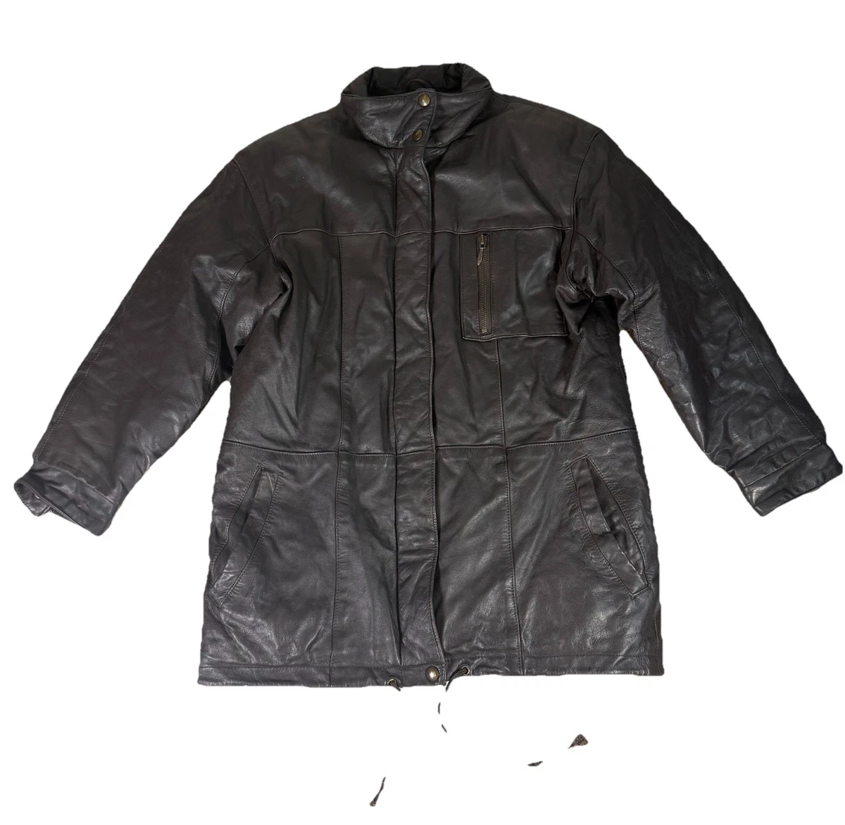 Eddie Bauer Leather Outer Shell Coats, Jackets & Vests Trench 