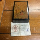 VTG Fedoskino Russian lacquer box THE VILLAGE WINTER FAIR — photo 1