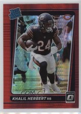 2021 Panini Donruss Optic Rated Rookie Red Hyper Prizm Khalil Herbert #293 0y9k