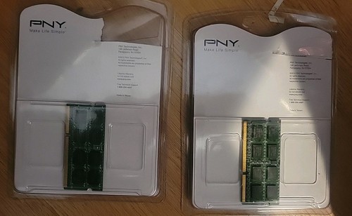 8GB 2x 4GB DDR3 PC3-8500 1066 MHz PNY SODIMM Laptop Notebook RAM NEW Sealed - Picture 2 of 2