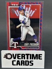 2026 Topps Series 1 Cody Freeman RC #224 Team Color Border Variation - Rangers