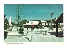 OLDE MISTICK Village Connecticut vintage postcard unposted