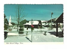 OLDE MISTICK Village Connecticut vintage postcard unposted