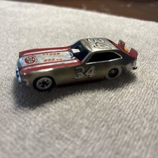 Tyco pro Ford Pinto, funny car, silver chrome with running chassis