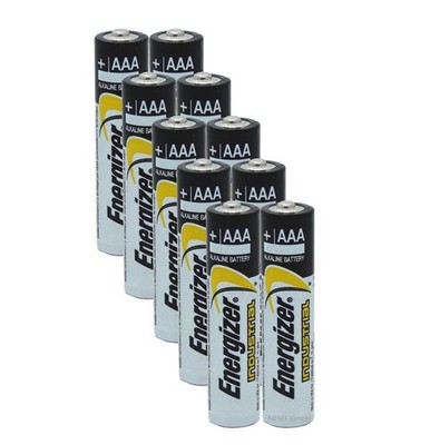 10 x Energizer Industrial AAA Mikro LR03 Alkaline Batterien