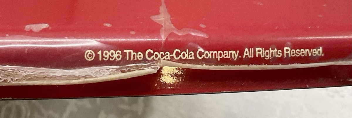 Vintage 1996 Coca-Cola Double Fishtail “Sign of Good Taste” Metal