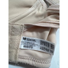 Wacoal Sport High Impact Underwire Sports Bra 855170 Sand Nude Womens 32DD
