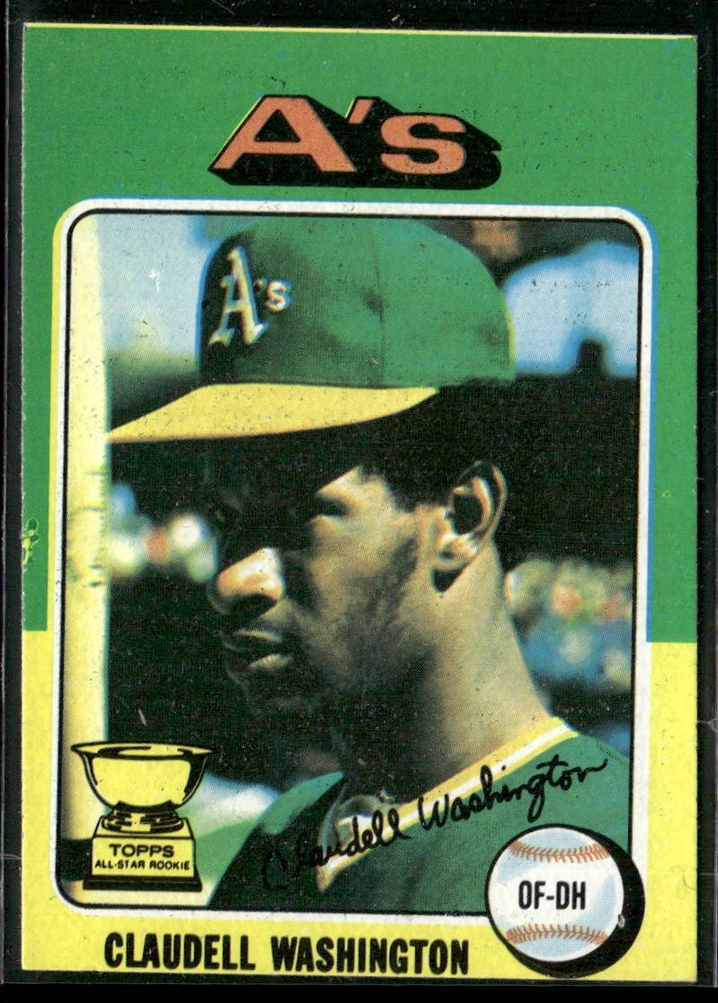 1975 Topps - Claudell Washington Rookie #647 ~ EX/MT ~