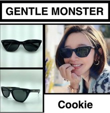 GentleMonster Sunglasses Cookie 01 Black Frame Black Lenses