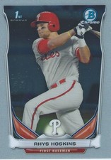 Rhys Hoskins, Phillies, 2014 Bowman Chrome Draft, #CDP122