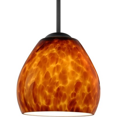 Besa Lighting 1BT-412218-LED-BK Bolla LED Black Cord Pendant Ceiling Light