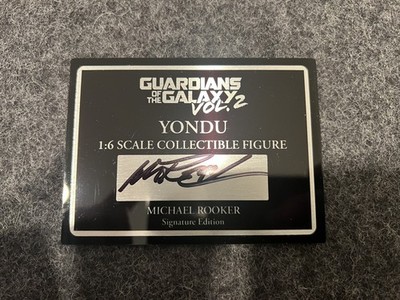 HotToys Yondu MMS436 | Hand Signed Plaque | Michael Rooker Autograph 