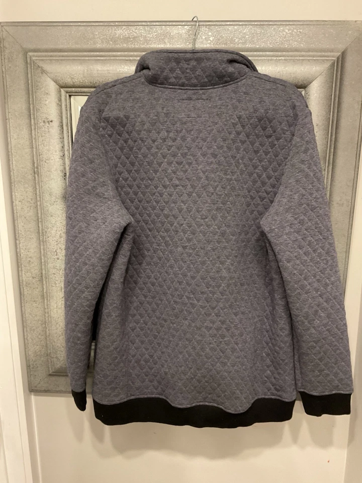 Simply Southern Size XXL 1/4 Snap Quilted Blue - Image 3 of 4