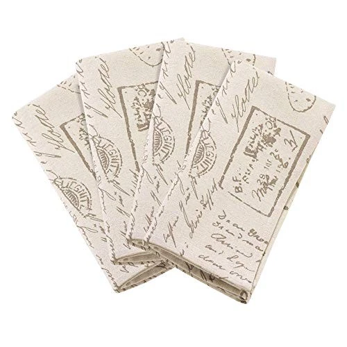 Natural Printed Napkin - 20" Square, 4 Ct.  - Image 2 of 4