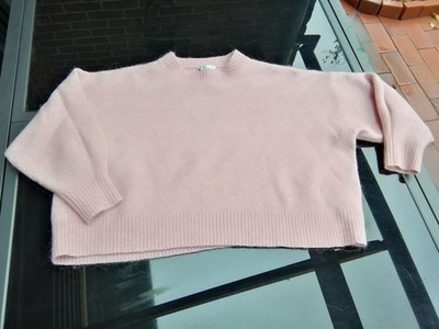 CUBUS kuscheliger Woll Strick Pullover Pulli cropped hell rosa Alpaca 3XL 46/48