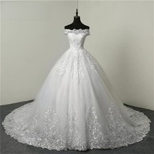 Luxury Lace Applique Plus Size Wedding Dresses Embroidery Sweetheart Bride Gowns
