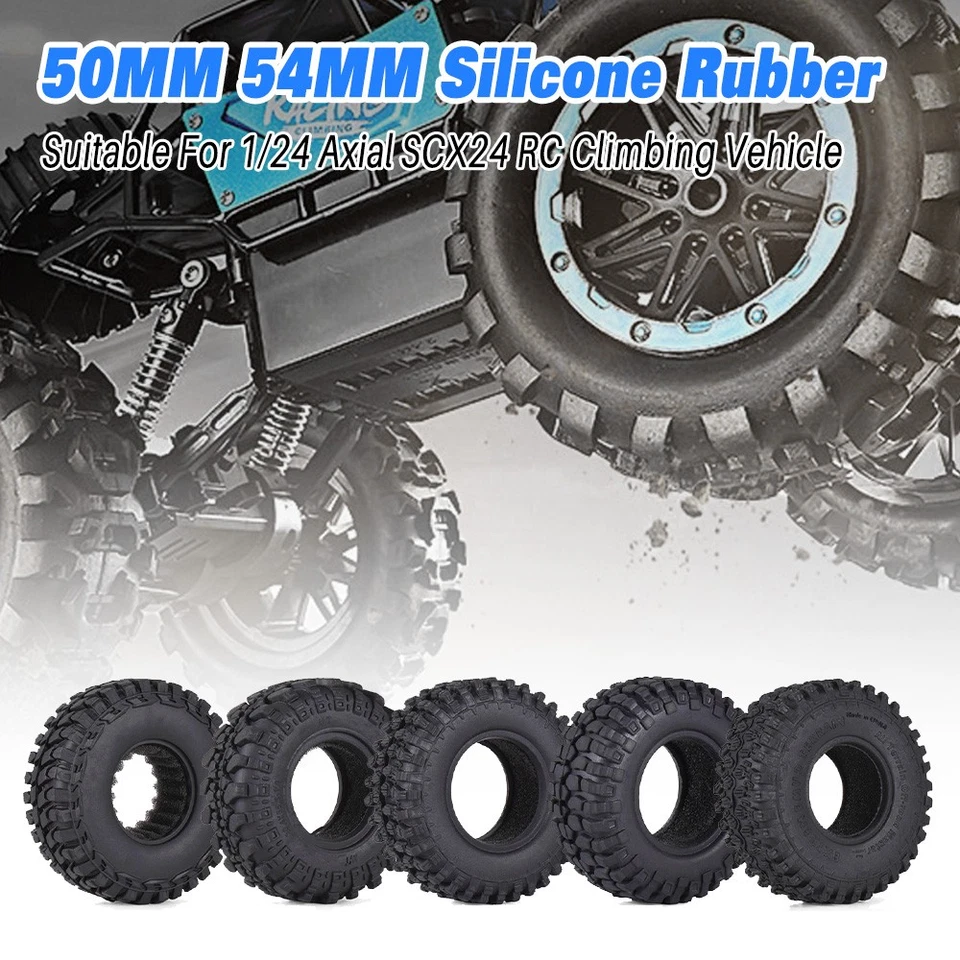 9IMOD 1,0 "Silikon Gummi Reifen Einsätze Für 1/18 TRX4M 1/24 Axial SCX24 RC Auto - Bild 3 von 4
